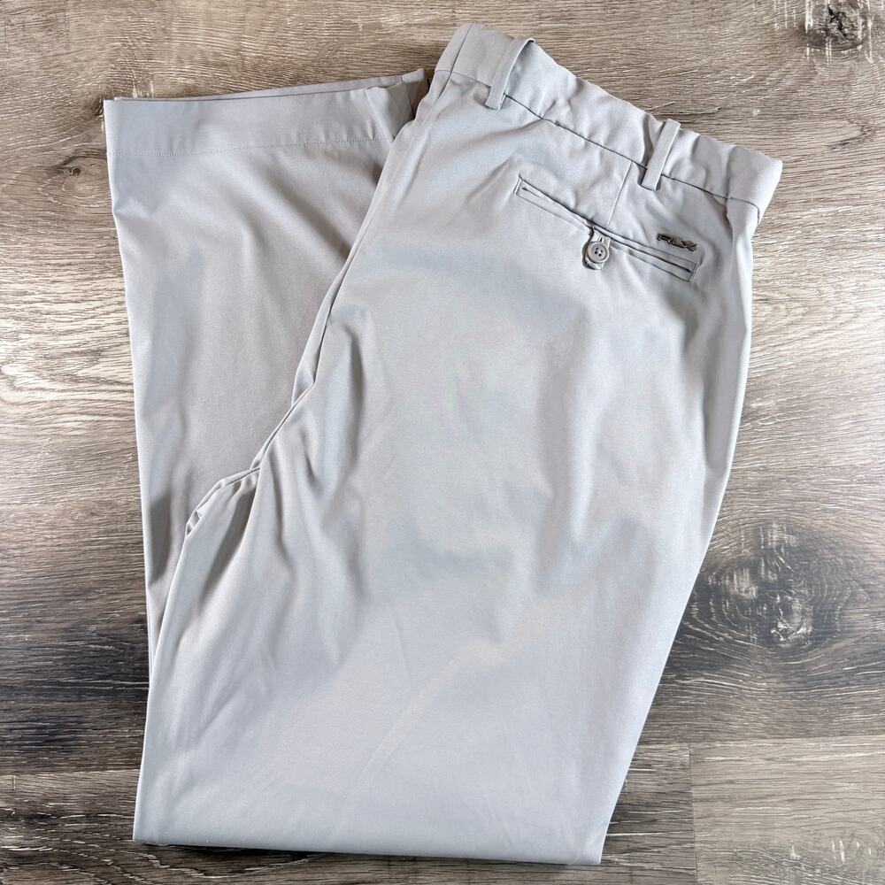 RLX Ralph Lauren‎ Gray Performance Golf Trousers Preppy 40x30